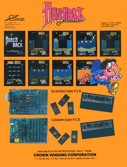 Hunchback (Scramble hardware) Arcade Game Cover